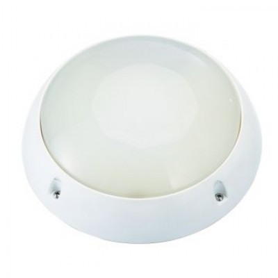 Aplique LED de pared redondo de policarbonato, 7W, IP44 